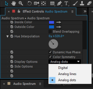 Pada Display Options drop down pilih Analog dots