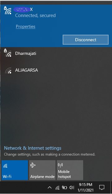 disconnect wifi