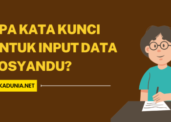 Apa Kata Kunci untuk Input Data Posyandu