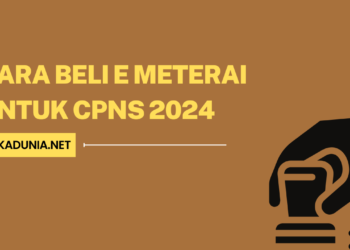 Cara Beli e Meterai untuk CPNS 2024