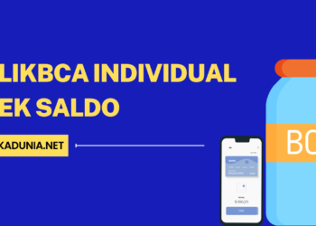 KlikBCA Individual Cek Saldo