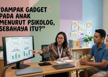 Psikolog menjelaskan hasil penelitian kepada orang tua untuk memahami pengaruh gadget untuk anak terhadap tidur, aktivitas, dan interaksi keluarga.