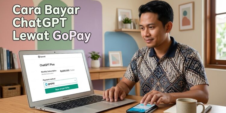 Cara bayar ChatGPT lewat GoPay melalui checkout web