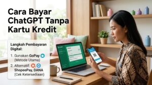 Cara bayar ChatGPT tanpa kartu kredit menggunakan metode pembayaran digital